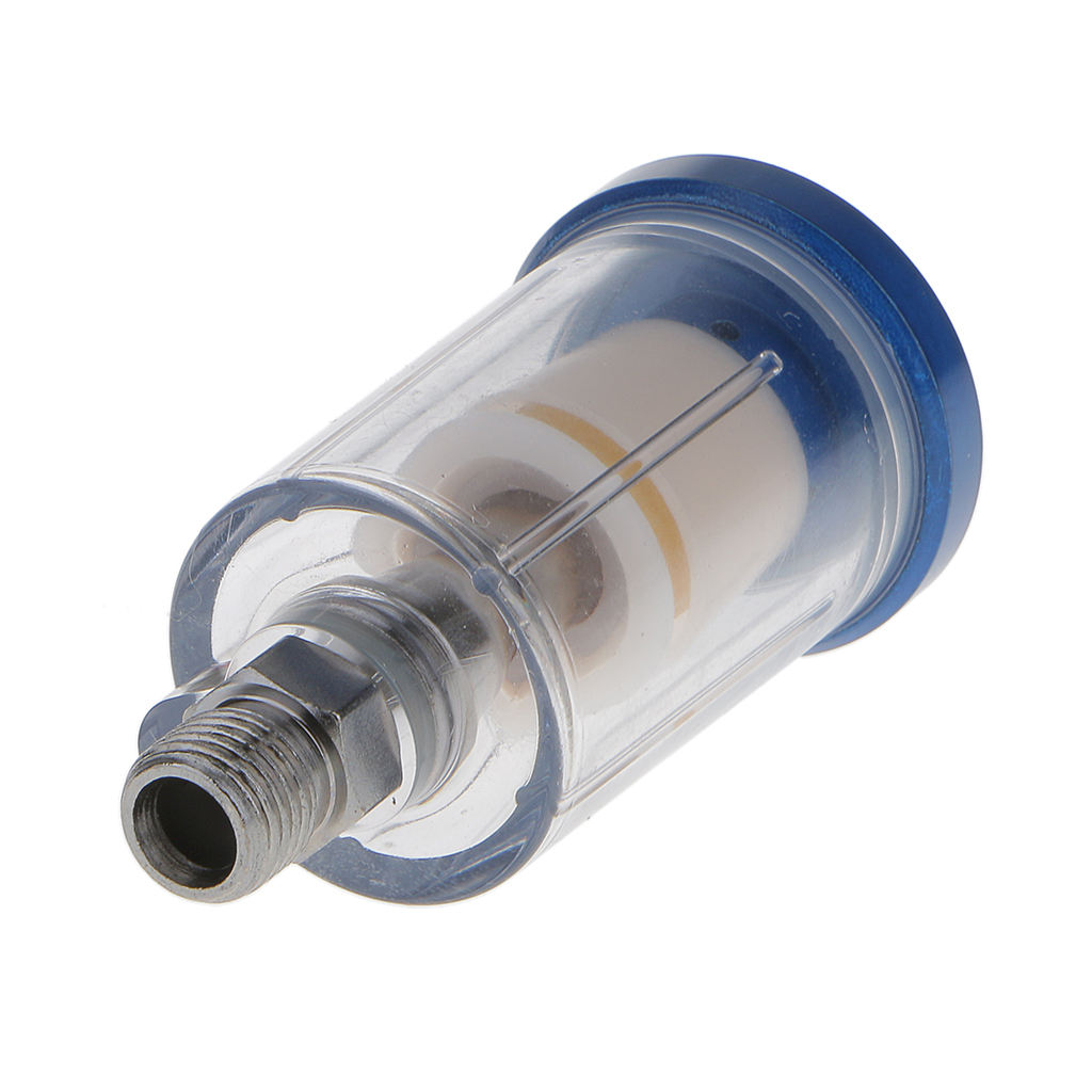 Mini Air Line Filter 1/4 for Spray  Water Trap Clear Moisture Painting