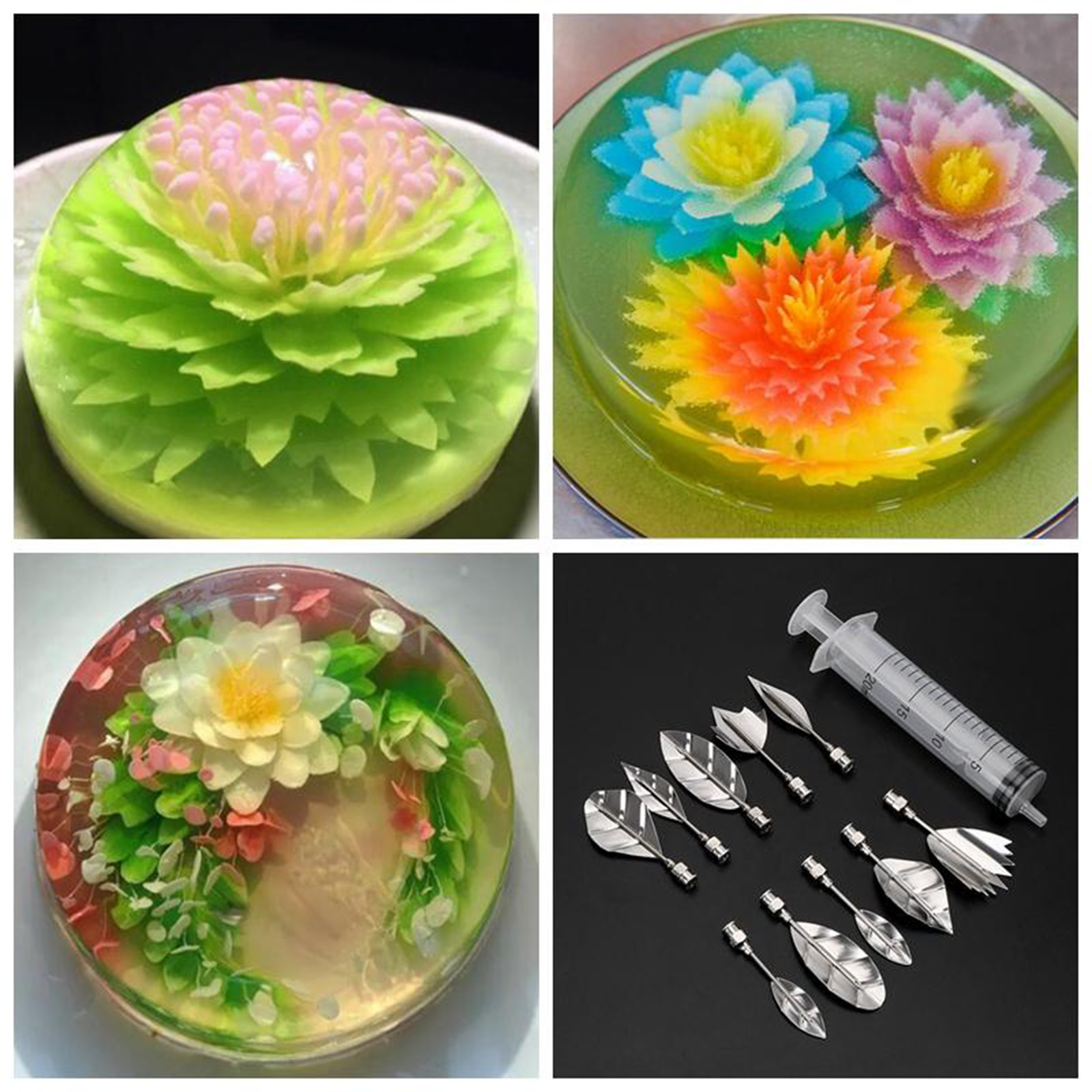 Jelly Art Tool Creative Gelatin Jello Art Nozzle DIY Cake Decorating Tools