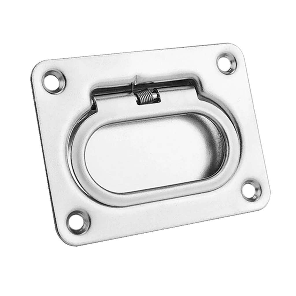 304 Stainless Steel Boat Hatch Latch Cabinet Flush Lift Ring Pull Handle
