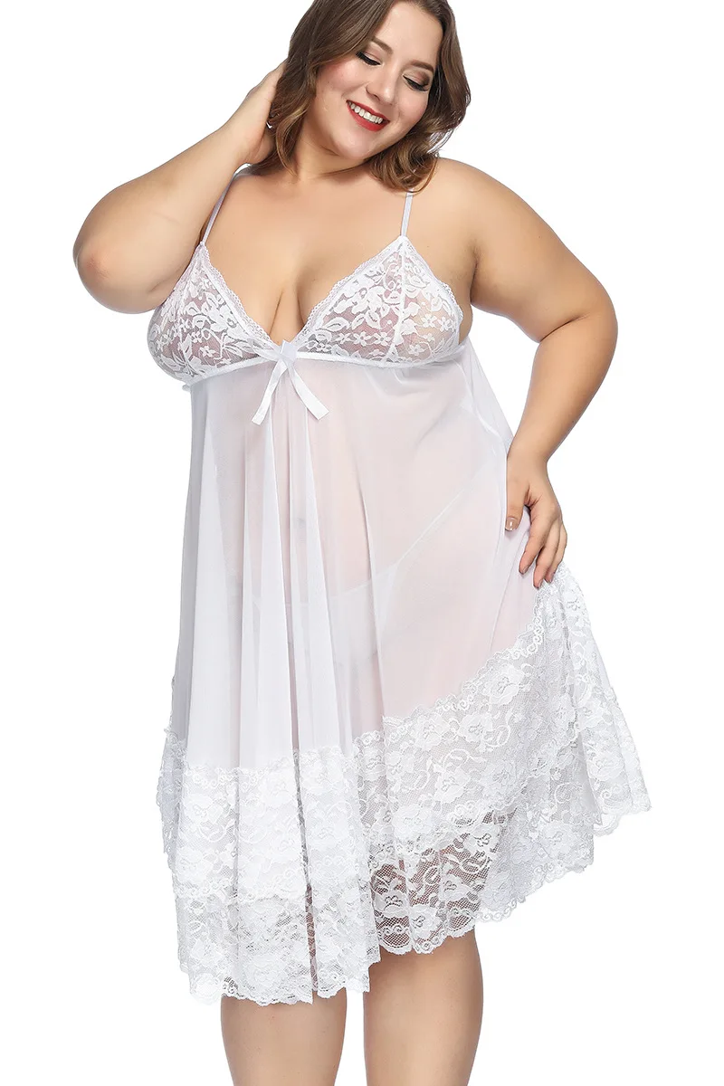 Large Size Sexy Lingerie Nightdress for Women