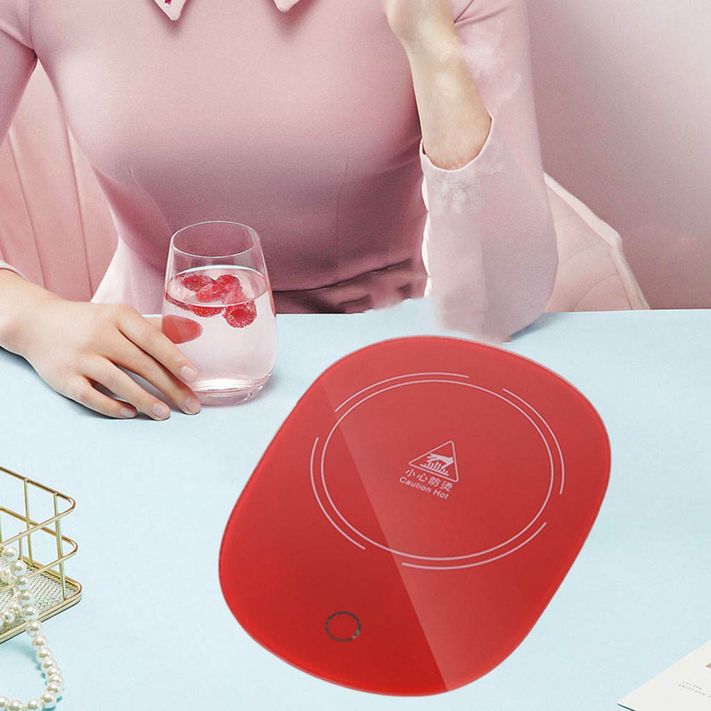 USB Electric Cup Heater Pad Mug Heating Tray Milk Mug Beverage Heater Thermal Coaster Warmer Mat 55°C Cup Warmer Coaster