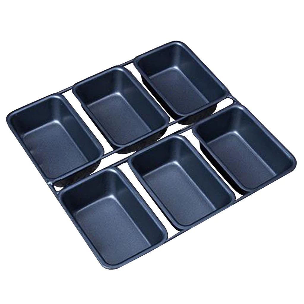 Mini Loaf Pan Rectangle DIY Cake Mold Kitchen Tools Carbon Steel Bread Baking Mould Home Party Kitchen Bakeware, 21.8x21cm