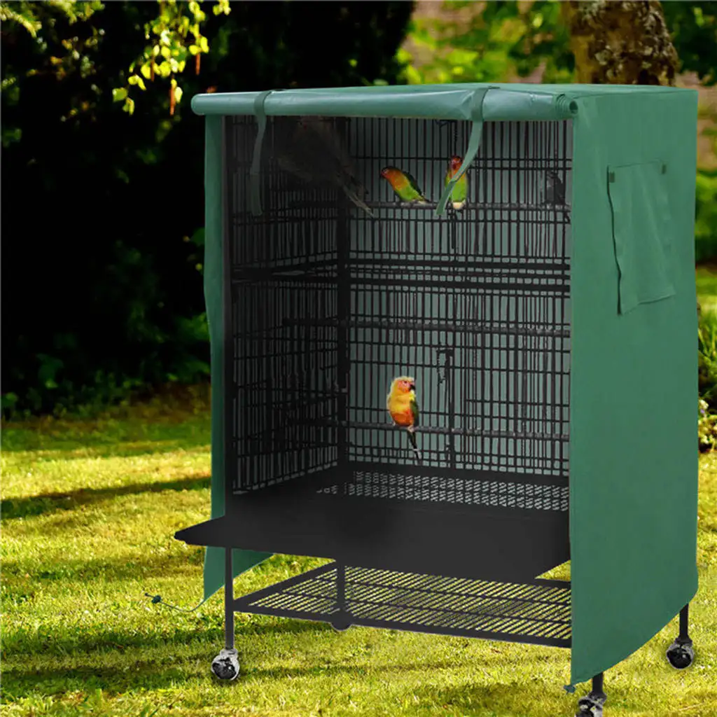 Bird Cage Cover Dustproof Waterproof Good Night Sleep Helper Seed Catcher Cover Shell Guard Pet Protection Cover for Outdoor