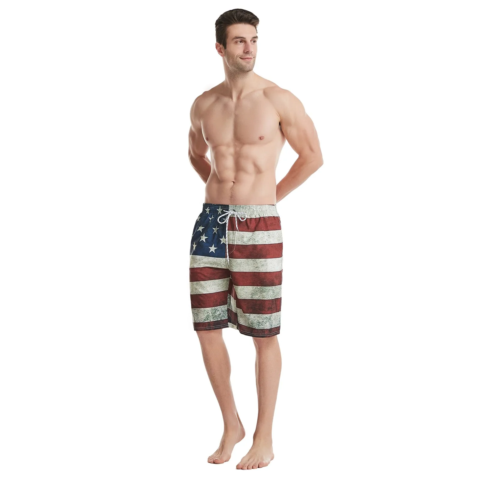 bandeira americana praia shorts cuecas homem maiôs