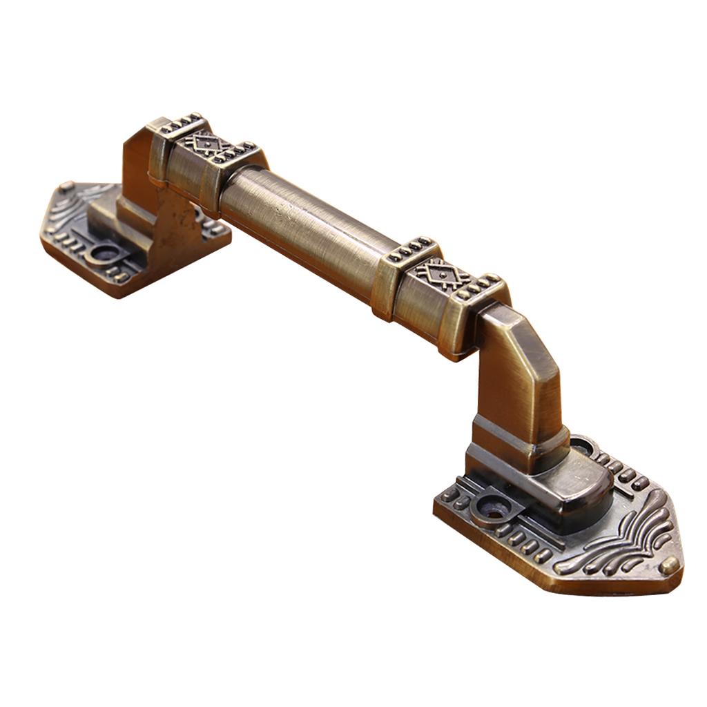 Pastoral Simplicity Retro Door Knobs Cupboard Handle Cabinet Pull - 200mm Red Bronze, as described