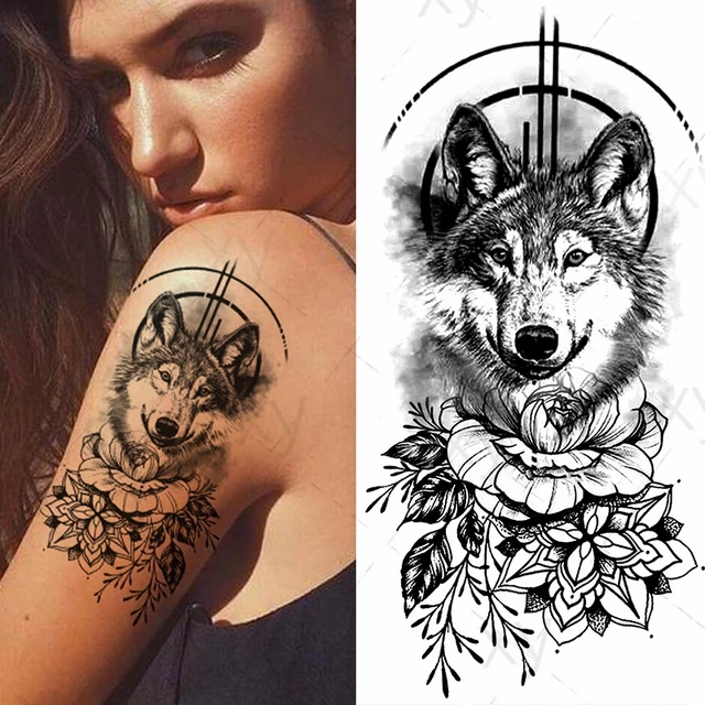 Tarot Tattoo - Minimalist wolf for Chloe today! #wolf #wolftattoo #tattoos # tattoo #hoosierartist #artistoninstagram #linework #minimalism #simple  #ladytattooist #indianapolis #hoosierartist #artistoninstagram #instaart  #design #freeform #abstractart ...