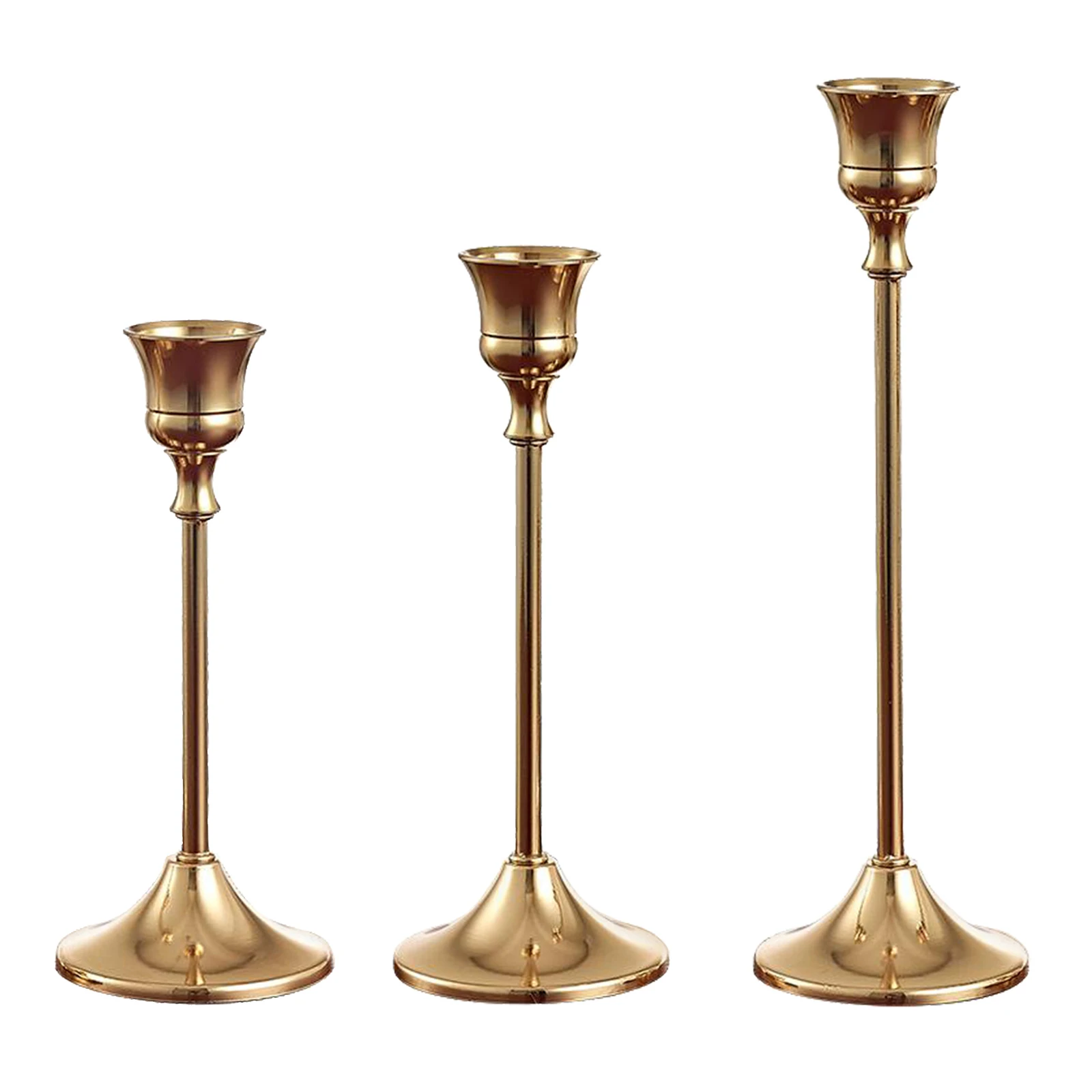 Metal Candle Holders Gold Candlestick Centerpieces Candelabra Centerpieces for Table Wedding Christmas Decoration