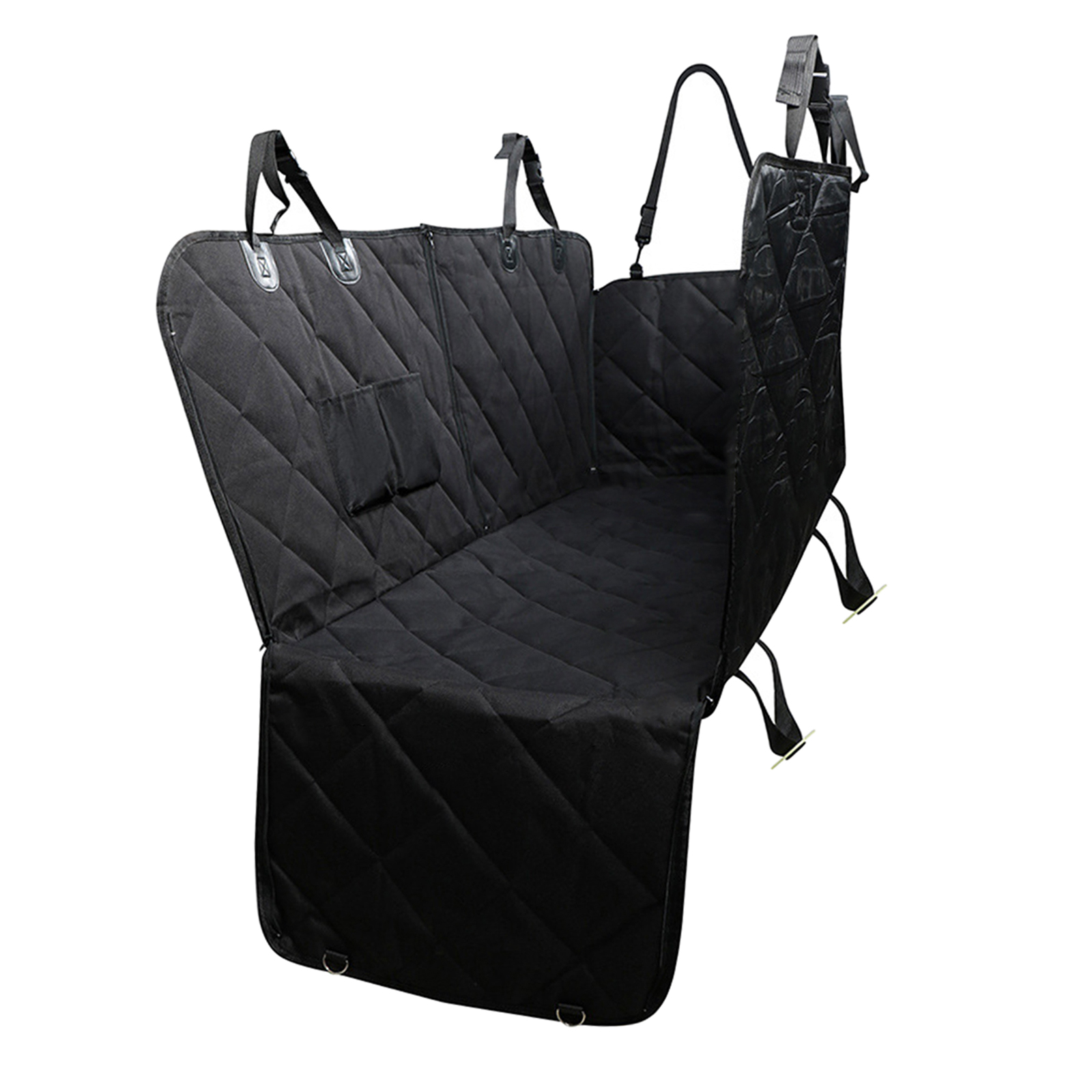 Premium Dog Car Back Seat Dirty-proof Durable Cover Protector Trip SUV Truck Mat Hammock Nonslip Scratchproof With Zipper Pocket