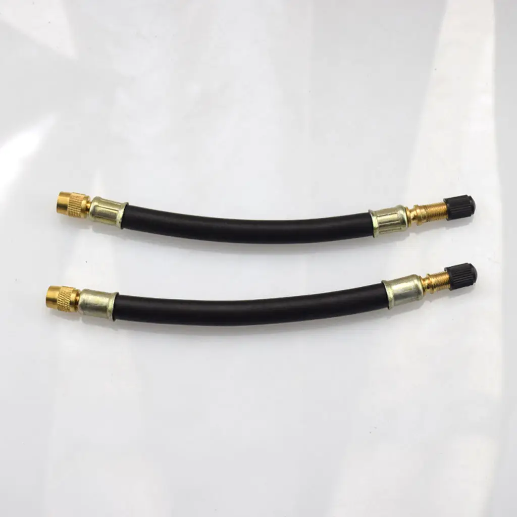 1Pair Air Pump Inflator Extension Hose Tube Pipe Replacement for  Bike