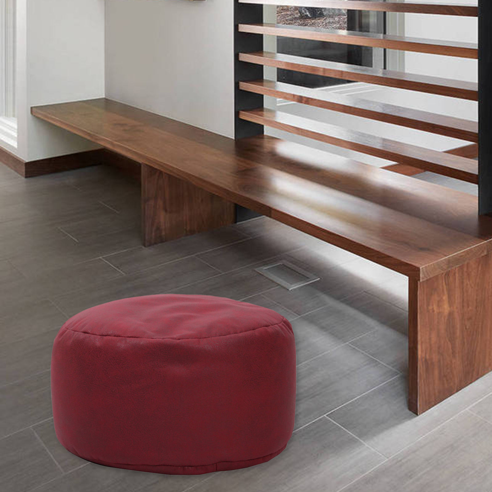 Bean Bag Pouf Decor Breathable Footrest Cover for Dorm Room Living Room Girl Boy