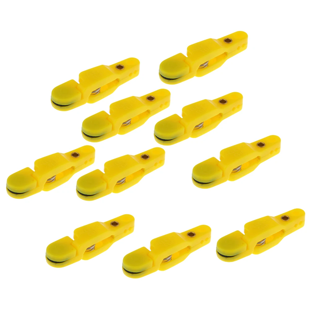 MagiDeal 4~10pcs Snap Release Clips for Weight Planer Board Kite Trolling for all Offshore Fishing Applications Downrigger Gear