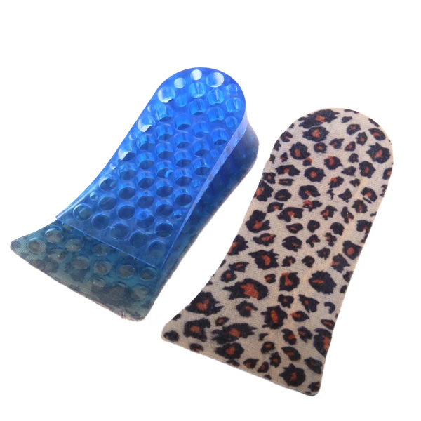 Silicon Gel 2-Layer Height Increase Shoes Pads Insert Insoles Heel Up Lift 4cm