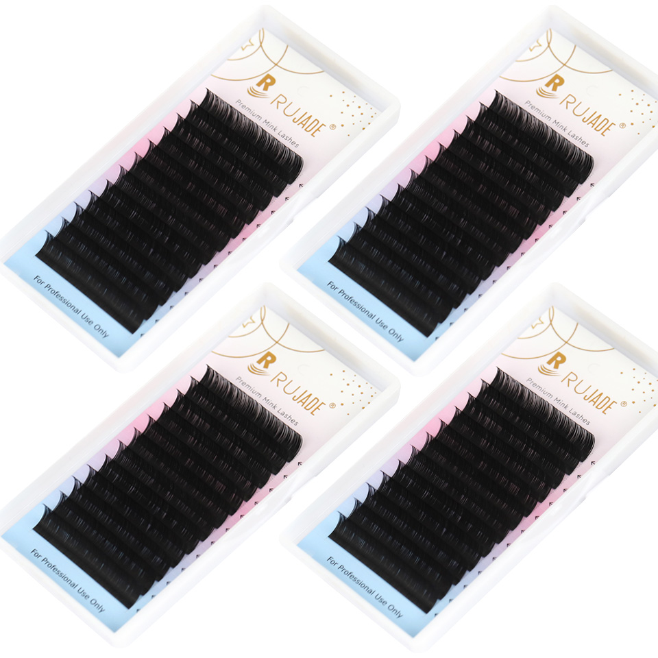 Best of Lashrujade Faux Mink Individual Eyelashes Extension Regular Classic Lashes Extension Russian Volume Lash For Professional Makeup Reviews & Tips