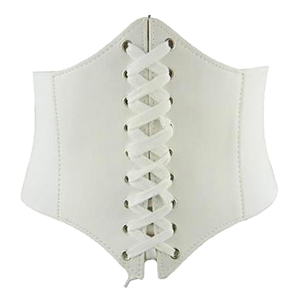 CEINTURE Corset Sexy Vintage en Faux cuir avec large ceinture à lacets sous le buste vêtement