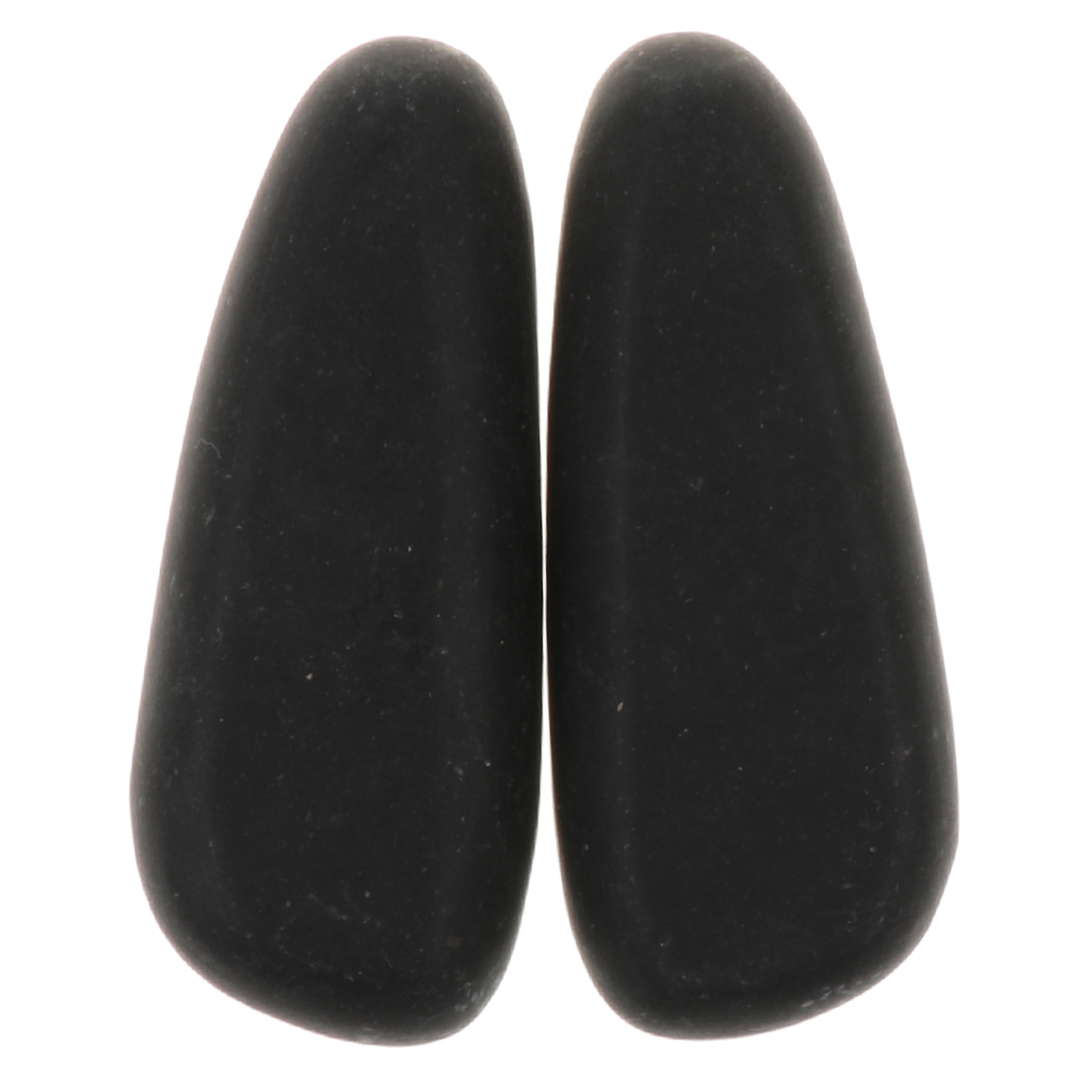 2X Premium Fitness Black Basalt Hot Rock Stones for Spa Massage Relaxation