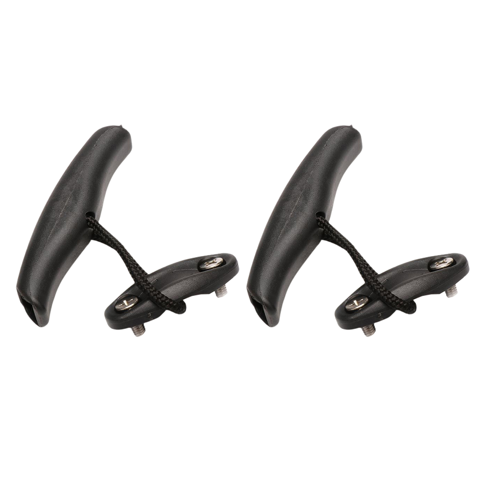 2Pcs Kayak Carry Handles Heavy Duty Canoe Pull T-Handle Kit with Pad Eyes Bungee Replacement Carrier Fishing Boat Accessories