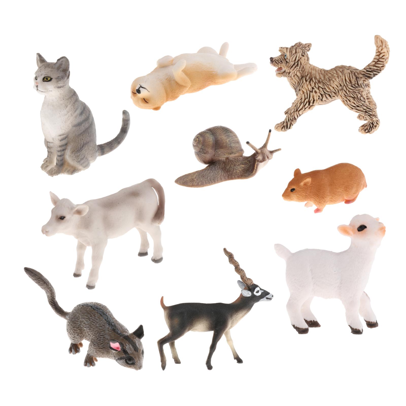 Simulated Action Figures Mini Animals Figurine Simulated Realistic Animals Home Decoration Gift