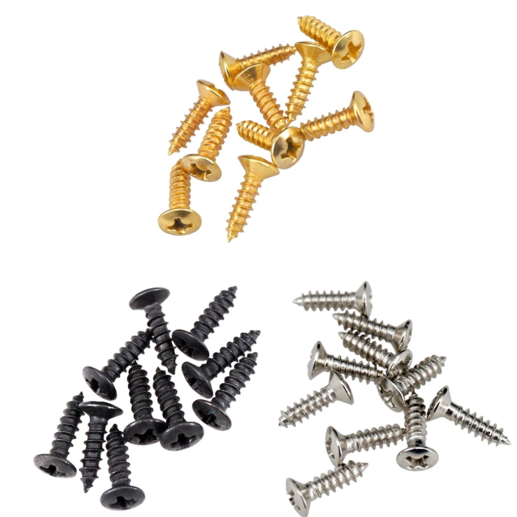 Pack of 50 Pickguard Scratch Plate Mounting Screws for Electric Guitar/ Bass Parts