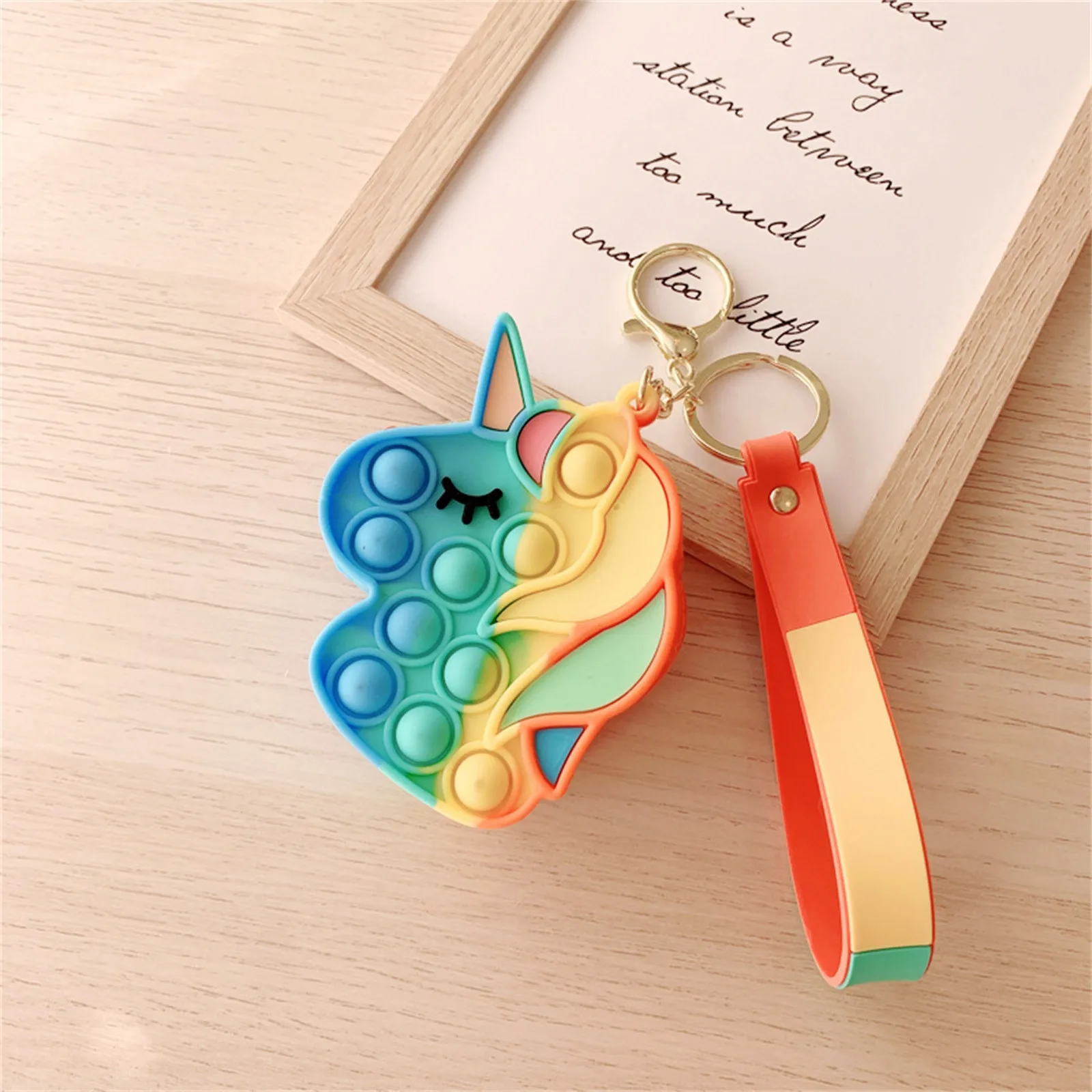 dna stress ball 2021 Pops its Fidget Toy Antistress Rainbow Pops Push Bubble Simple Dimple Keychain Fidget Stress Relief Its Toys For Kids Adult dna ball fidget