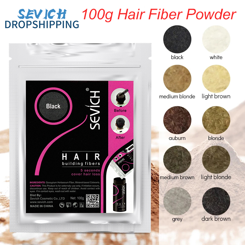 Best of Sevich 100g Hair Building Fiber Keratin Hair Fiber Instant Styling Color Powder Extension Thinning Thickening Hair Growth Reviews & Tips