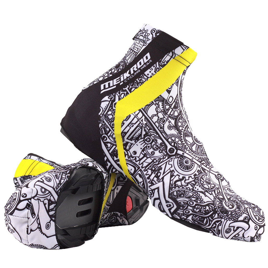 Bike Shoe Covers Windproof Thermal Water Resistant Breathable Cycling Overshoes Protector for Outdoor Sport Biking Size M/L/XL