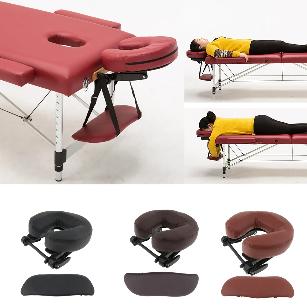Pack of 3, Headrest for Massage Bed, Portable And Adjustable Backrest