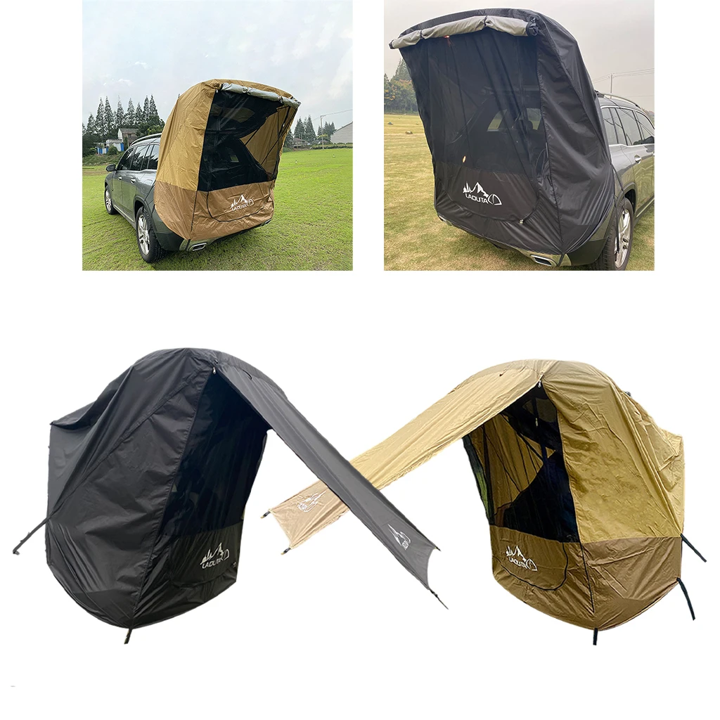 Car Trunk Tent Sunshade Rainproof SUV Rear Tent For Self-driving Tour Barbecue Outdoor Camping Car Tail Extension Tent