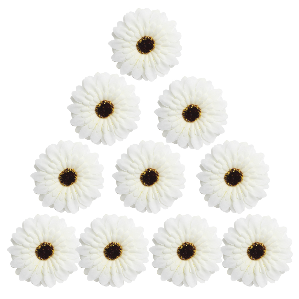 10pcs Large Artificial Silk Daisy Flower Heads DIY Scrapbooking Flower Kiss Ball