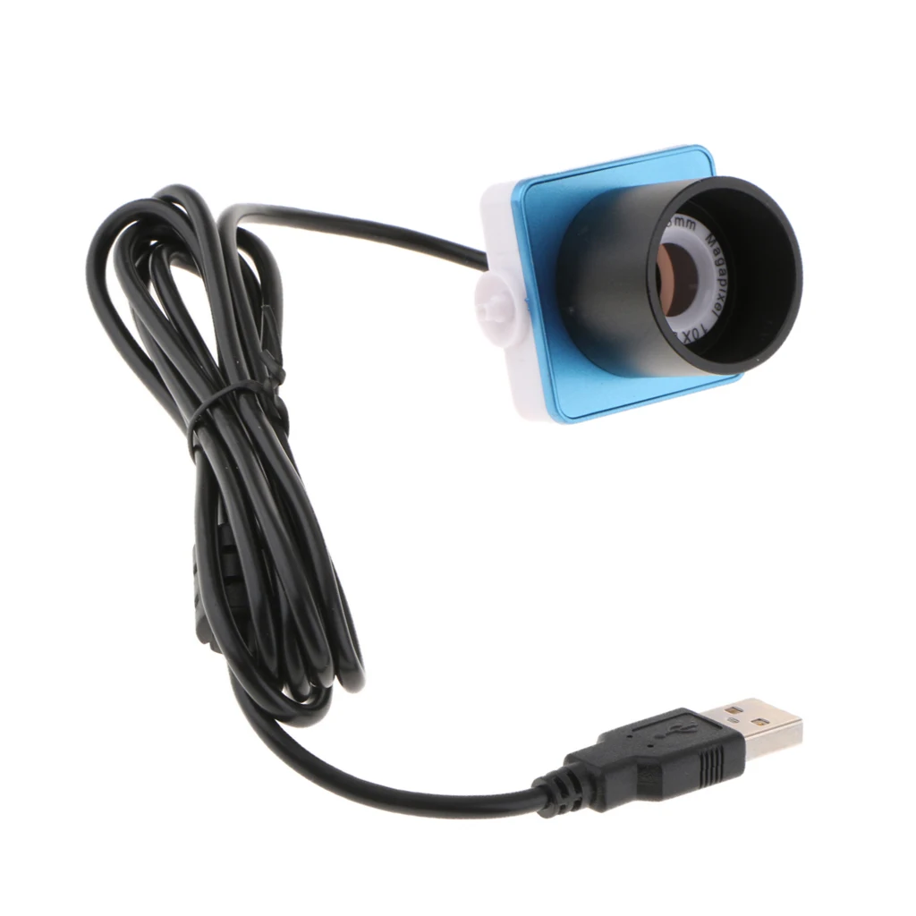 USB 0.3MP Telescope Microscope Electronic Eyepiece Digital Camera 1.25 inch/31.7mm (Black)