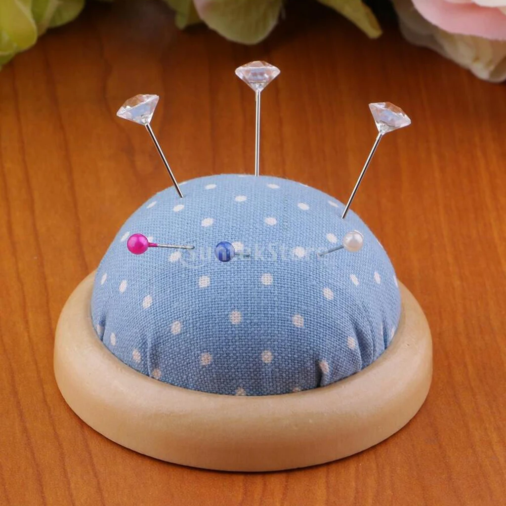 Half Round Shape Sewing Needle Pin Cushion for Sewing Embroidery Cross Stitch, Embroidery, Quilting 7cm 