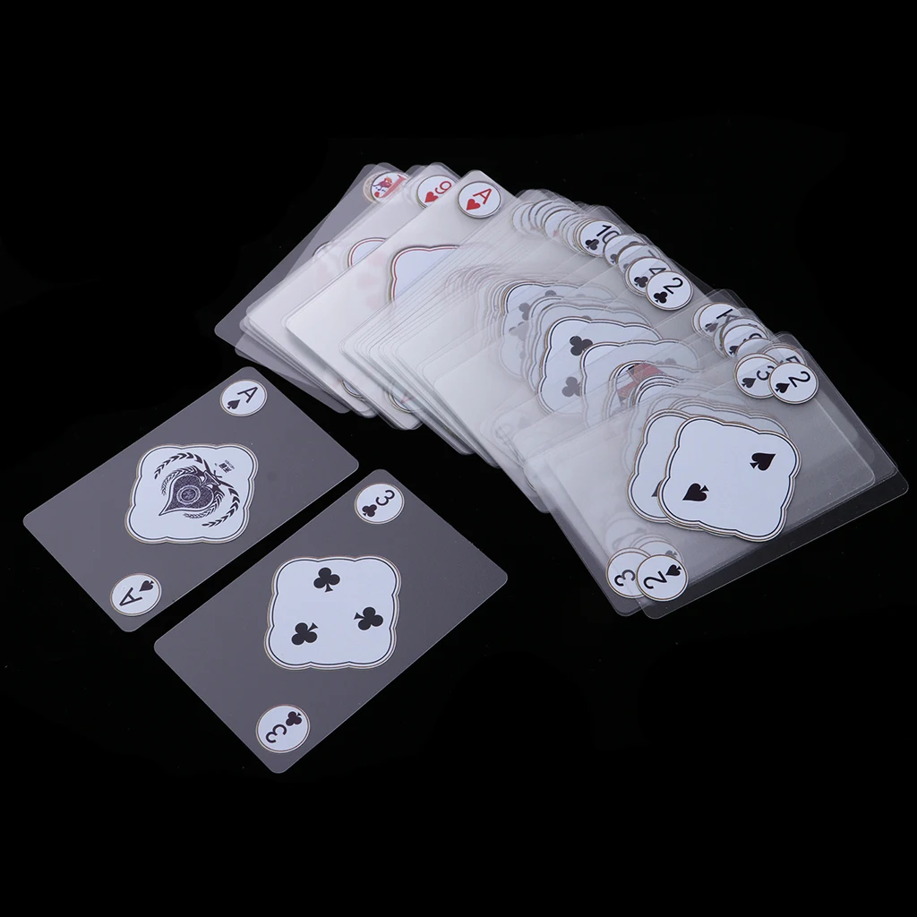 PVC Waterproof Poker Set Classic Board Game For Outdoor Travel Playing Cards