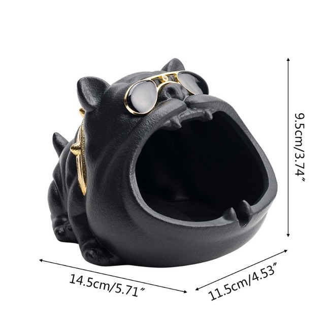 Posacenere creativo in resina divertente Bulldog francese posacenere per  ufficio decorativo moderno manuale ornamenti per soggiorno decorazione per  la casa - AliExpress