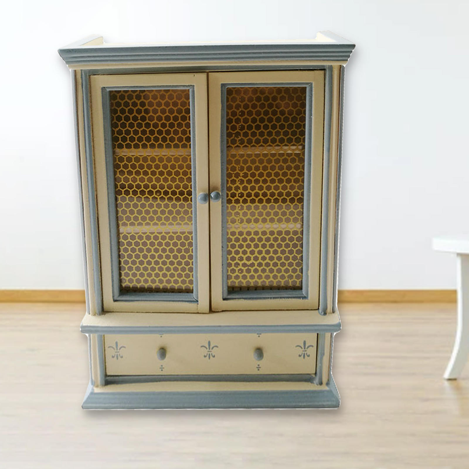1:12 Scale Bookcase Mini Furniture Toy Model for Bedroom Living Room Decor
