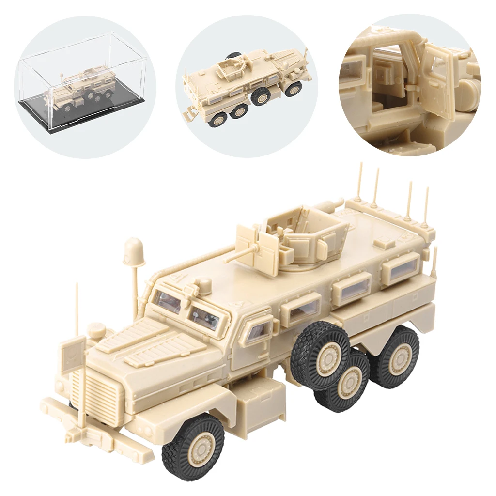 1:72 Scale Decorative Armored Vehicle Model Battle Truck for Children Adult Desert Camouflage