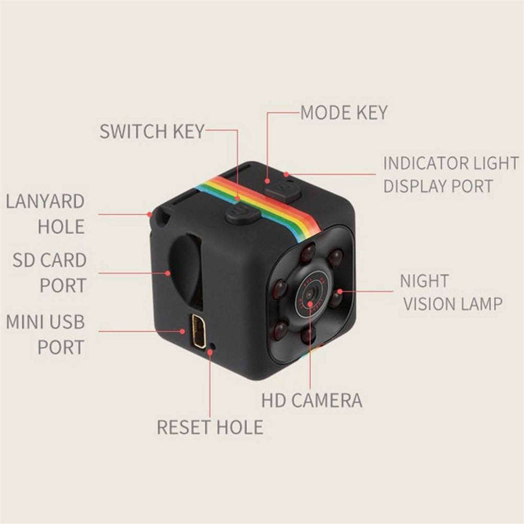 SQ11 Mini Camera HD 1080P Small Cam Sensor Night  Camcorder Recorder  Micro Camera Sport DV Video WIFI Mini Camera Cam sq 11