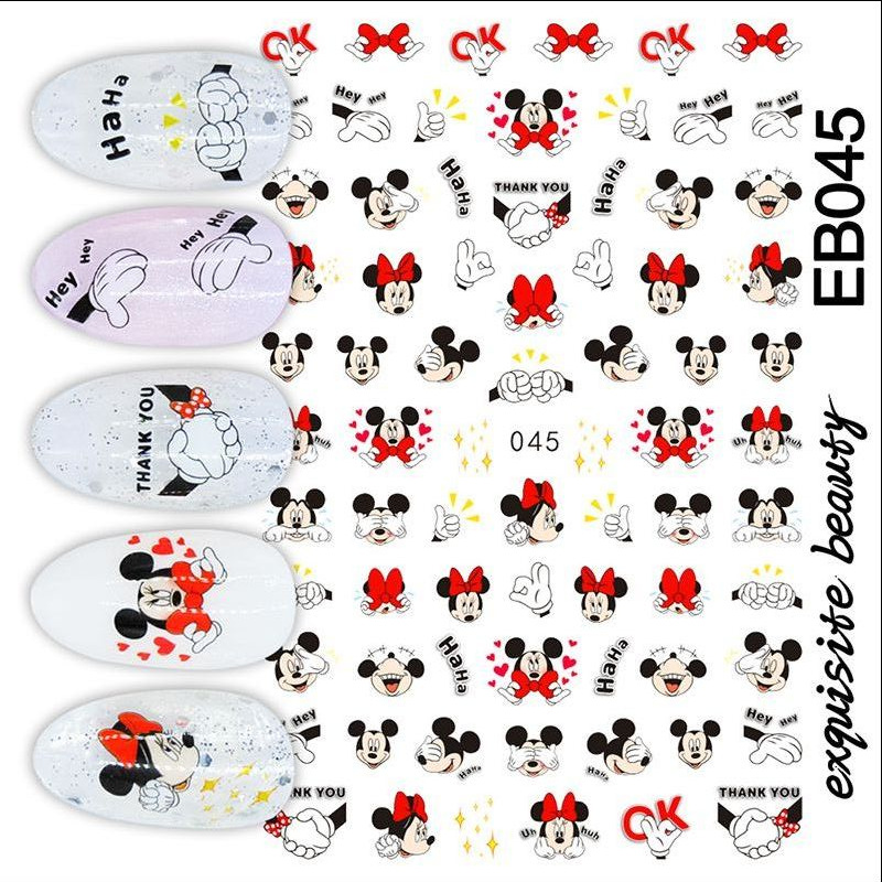 Best of 1PCS Disney CartoonStickers For Nails Collection Nail Sticker Mickey Mouse Donald Duck Lion King Mermaid Stitch Nail Slider Reviews & Tips - Image 3