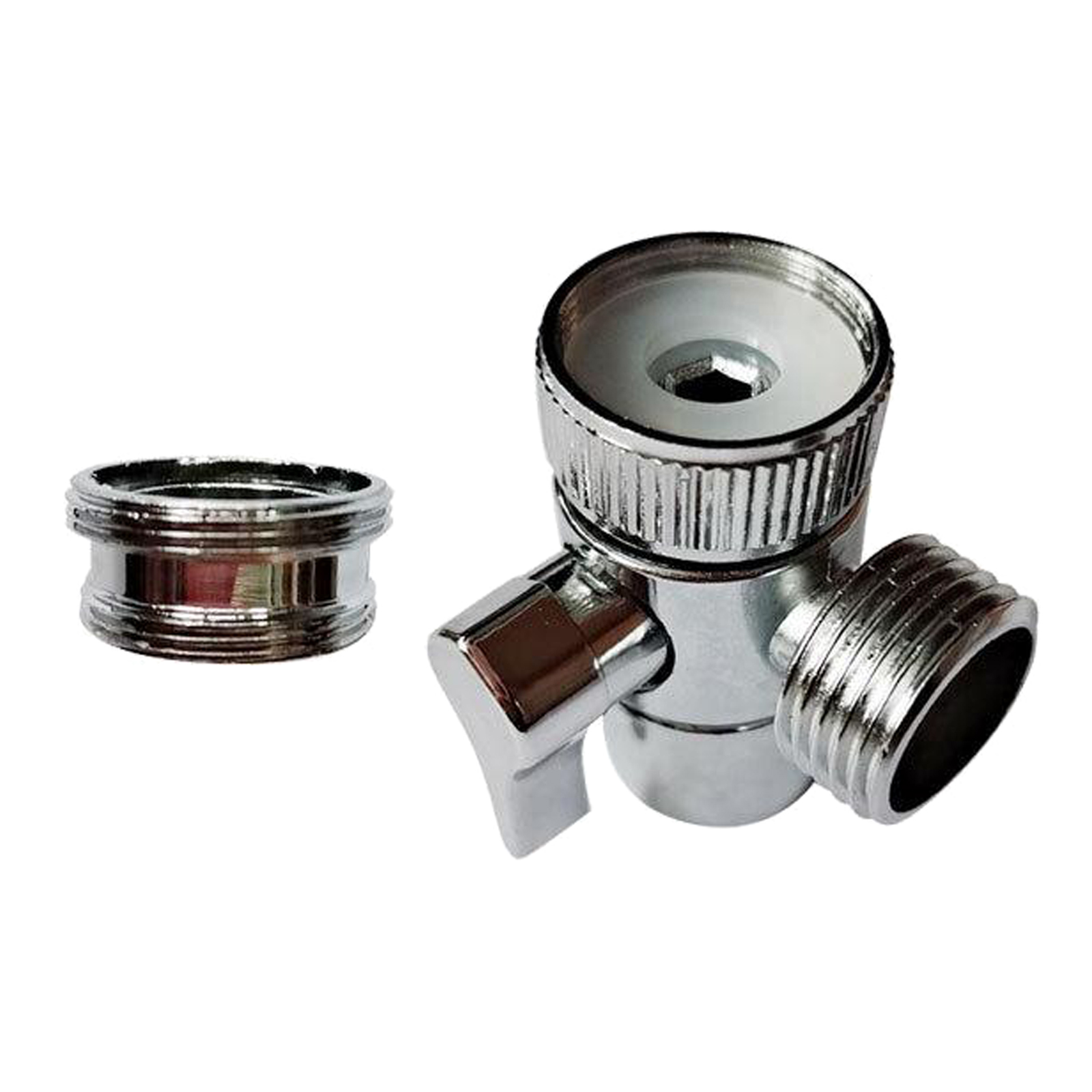 22mm Female Thread Bidet Shower Head Diverter Valve Faucet Adapter Splitter, Alloy