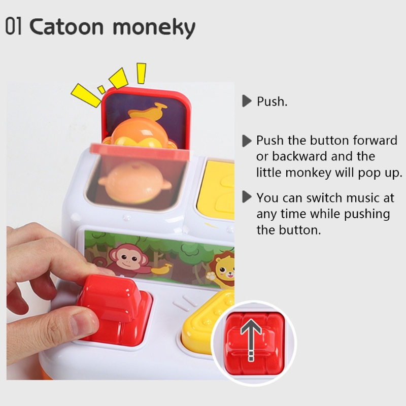 Conjunto de Brinquedo Jogo de Tabuleiro Realista dos Desenhos Placa de Brinquedo Animal com Imprensa Musical Elétrico Popup Interactivetoy Conjunto Animados Botão Torção 1 7 Brincadeiras e piadas