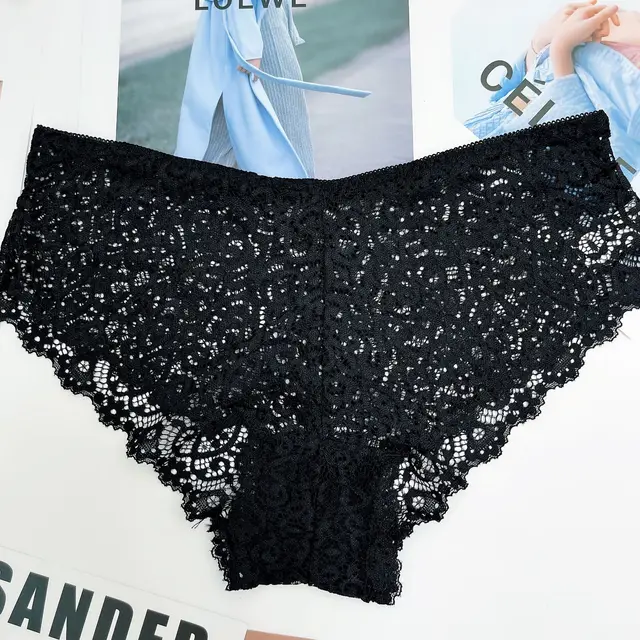 Lace Underwear Ladies Panties Lingerie - New Sexy Floral Lace Women's  Panties - Aliexpress