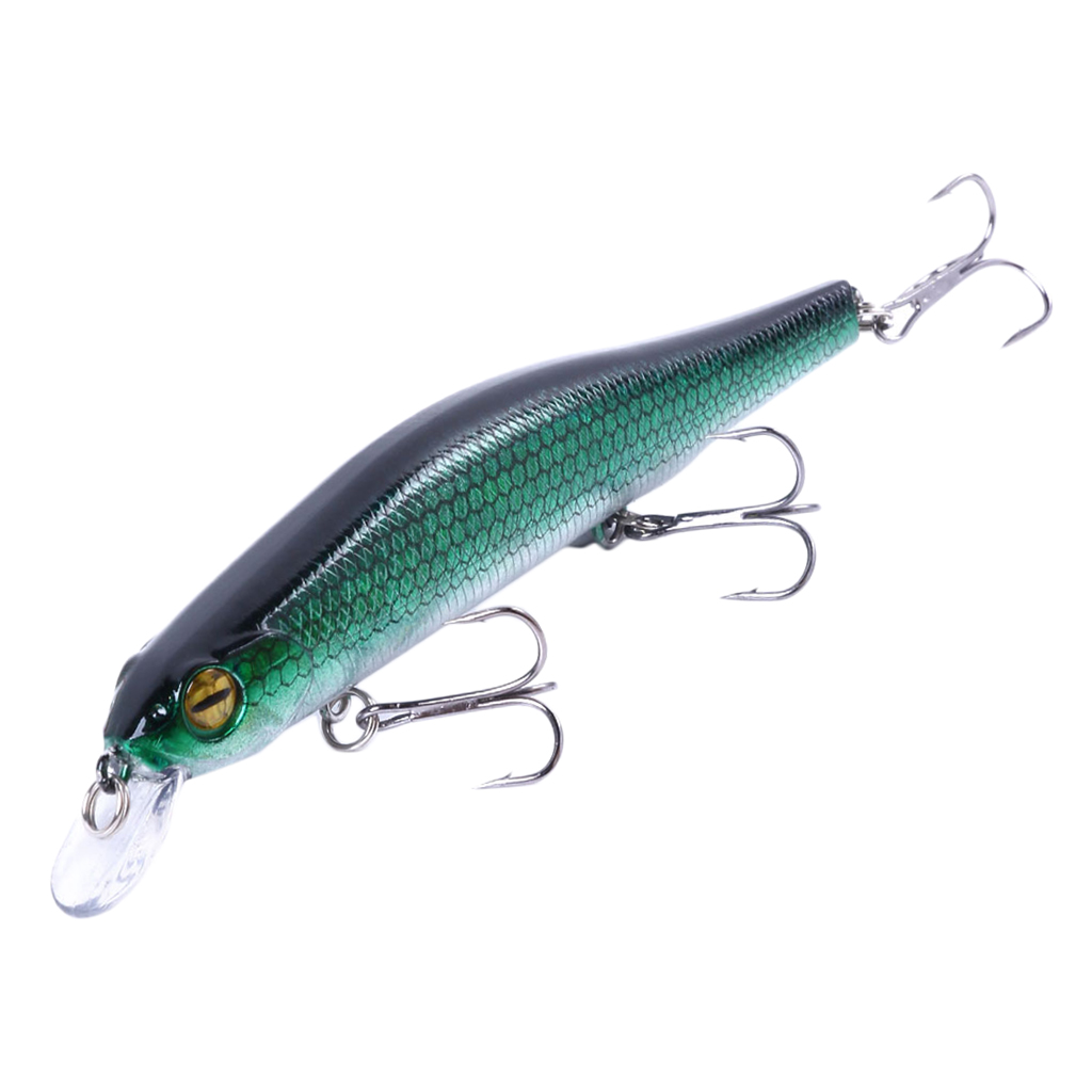 17.5g Fishing Lure Minnow Crankbait Plastic Hard Bait with 3 Treble Hooks