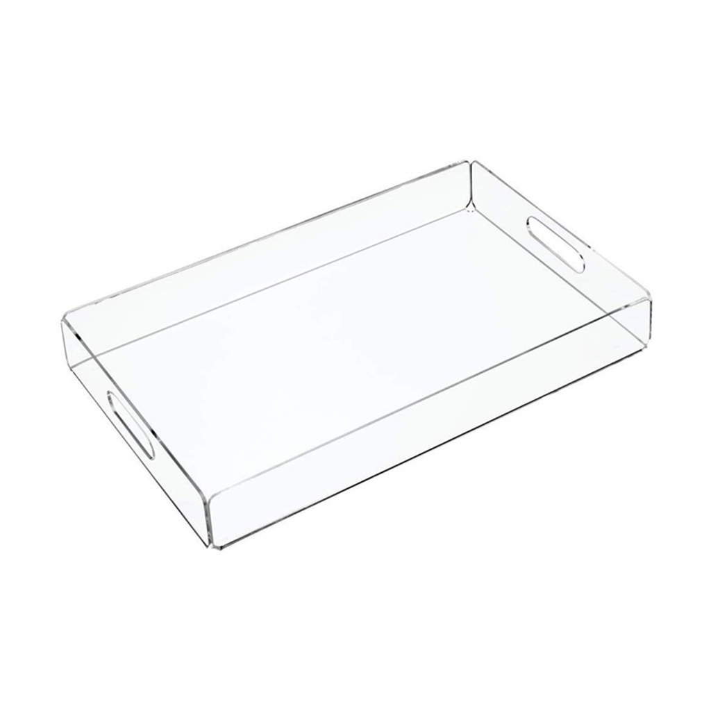 Display Tray Clear Dessert Organizer Serving Tray With Handles Home Decor