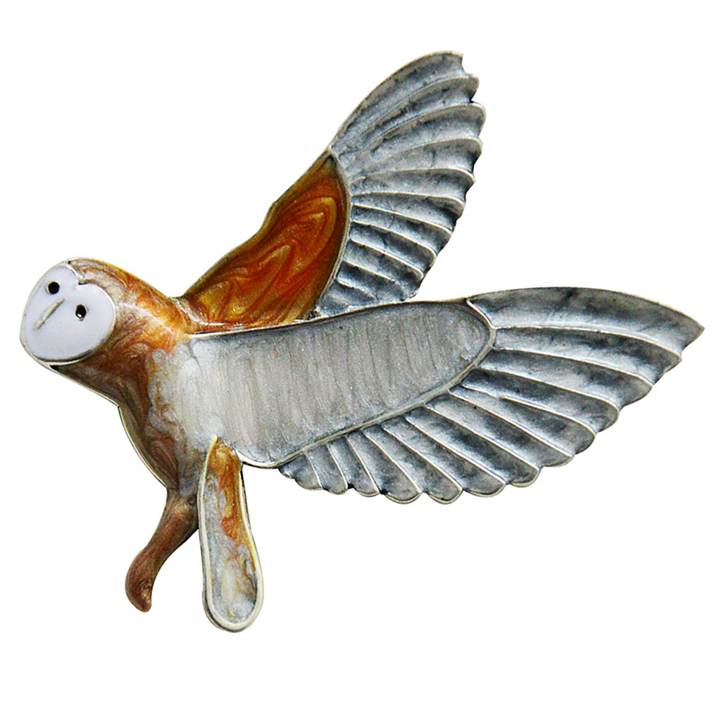 Enamel Crystal Rhinestone Owl Bird Brooch Pin Insect Lapel Pin Brooch