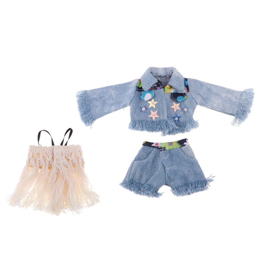 3 Pieces Clothes Suit Party/ Casual Outfit for 12inch Blythe Pullip  Doll