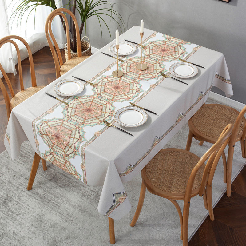 Description Picture 4 of itemNew Classical Rectangular Tablecloth Waterproof and Oilproof Tablecloth Home Decoration Christmas Tablecloth Nappe De Table стол