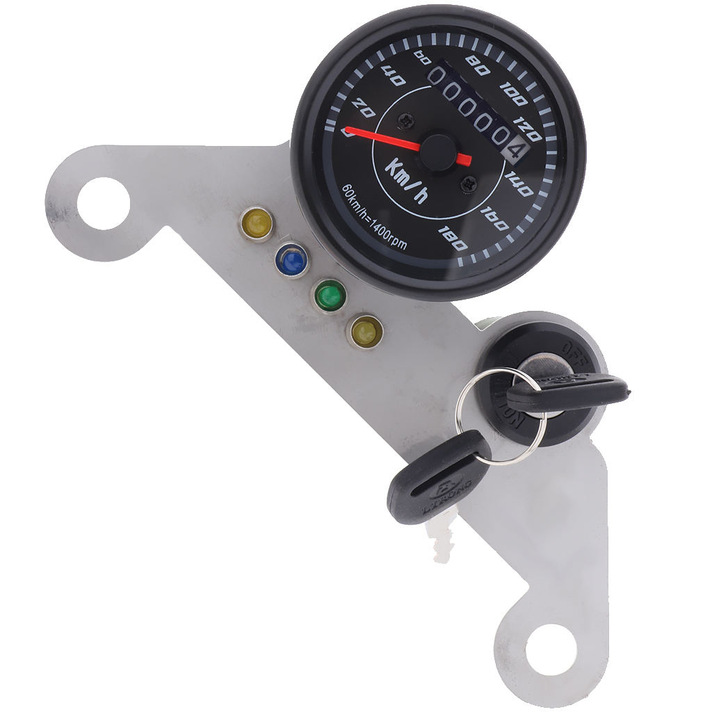 Motorcycle LED Digital Odometer Speedometer Tachometer Gauge Turn 