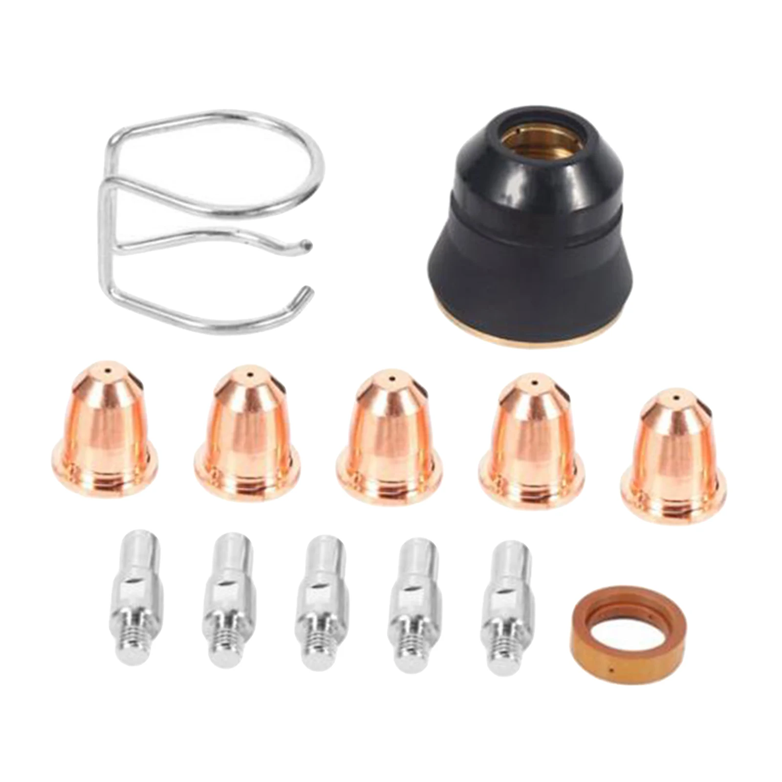 13Piece Plasma Cutter Torch Electrodes Nozzles Tips Retaining Caps Kit fits for S45 Cut Machine