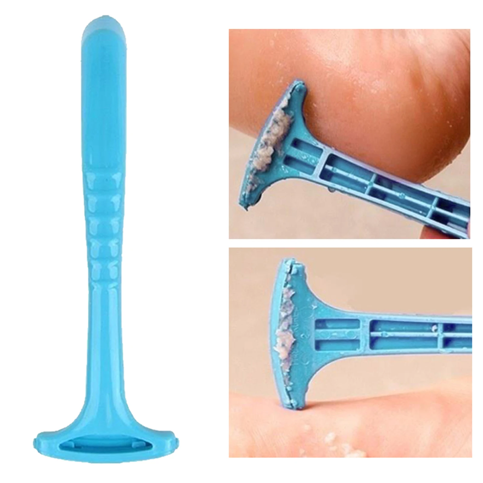 Professional Dead Skin Callus Remover Tool Plastic Handle Pedicure Scraper Feet Care Tool
