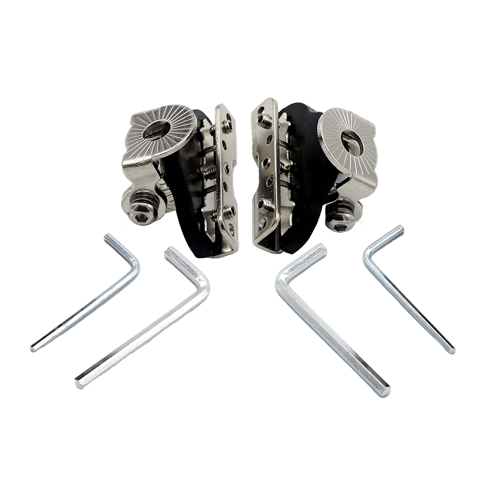 2 Pieces Stainless Steel Universal Car LED Work Light Bar Mounting Bracket Holder, Simple Installation