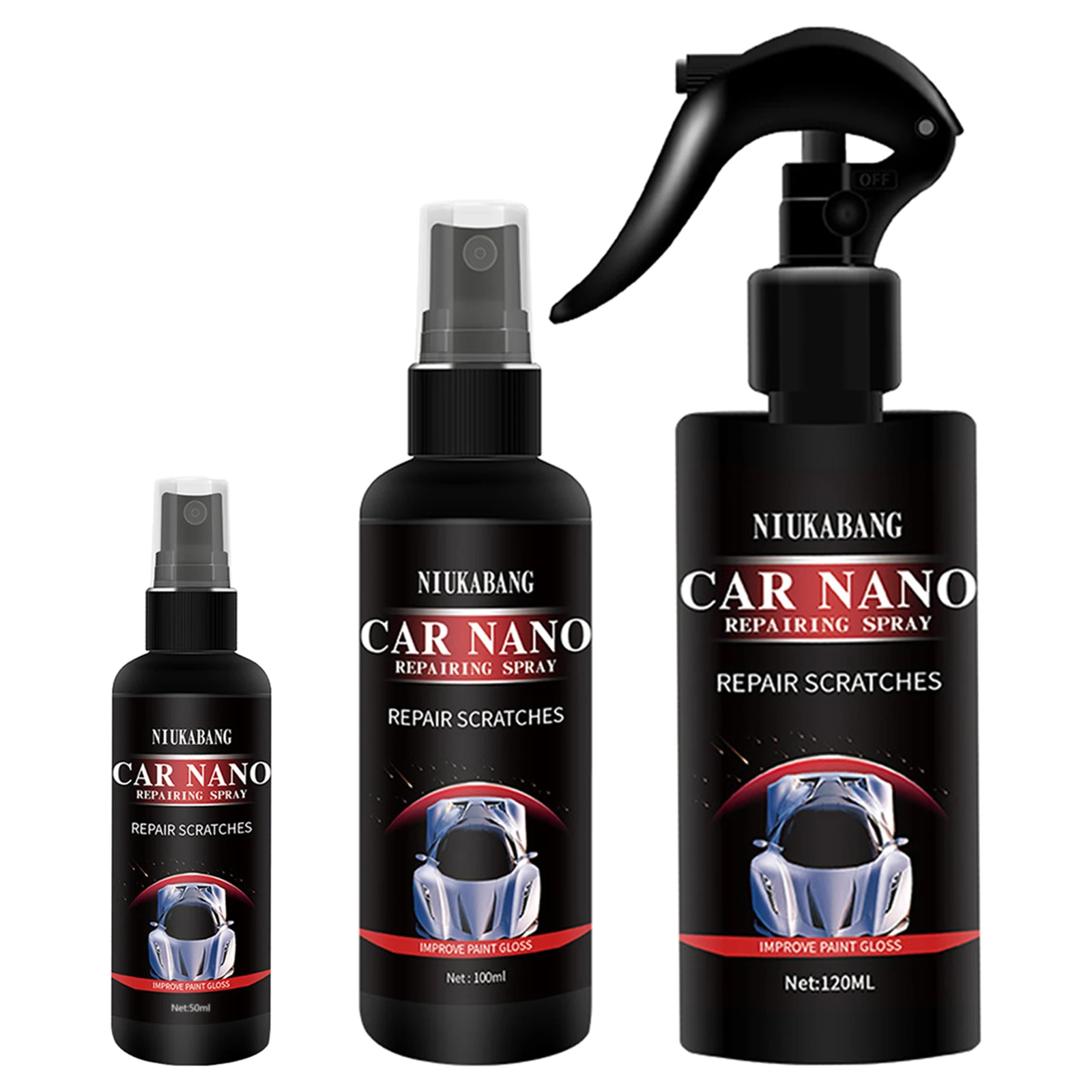 Car Scratch Nano Repairing Coating Spray Oxidation Liquid Super Hydrophobic Glass