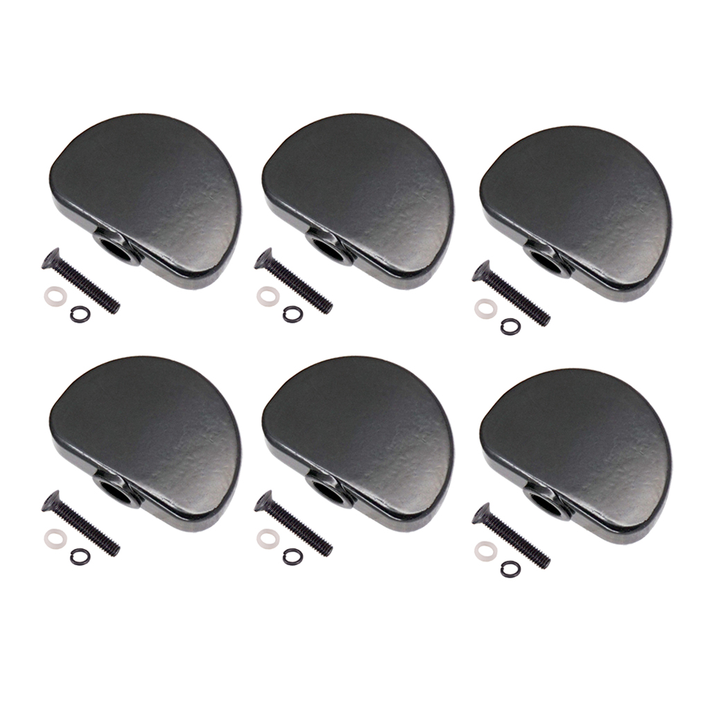 6 Pcs Metal Guitar Tuning Pegs Keys Button Tuners Machine Heads, Premium Zinc Alloy
